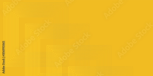 Abstract yellow gradient arrow shape overlay layer background with arrow pattern and shadow. Modern graphic element. Suit for poster, brochure, banner, business, cover, web, flyer. Vector illustration