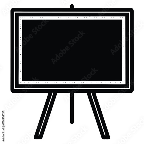 chalkboard icon icon on white background