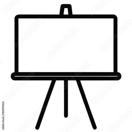 whiteboard icon icon on white background