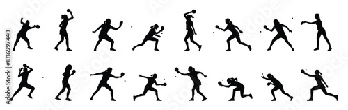 Woman ping pong player silhouette. Table tennis player silhouette