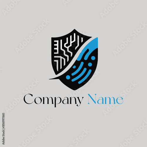 AI company unique logo design
