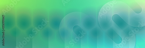 Abstract green with white geometric lines technology digital hi tech concept background