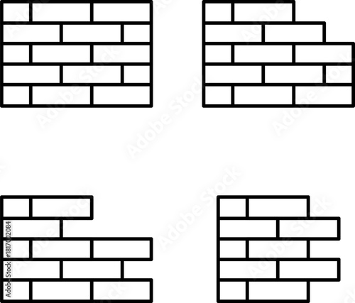 Brick Icons Set