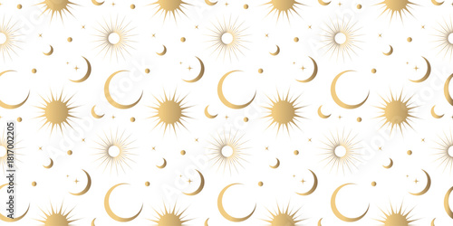 Seamless Abstract Starburst Pattern Background