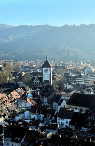 Das Schwabentor in der Altstadt von Freiburg