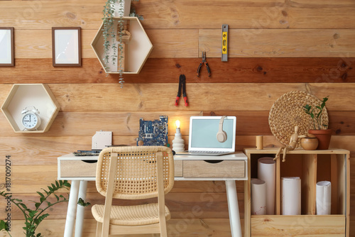 Inventor's workplace with l...