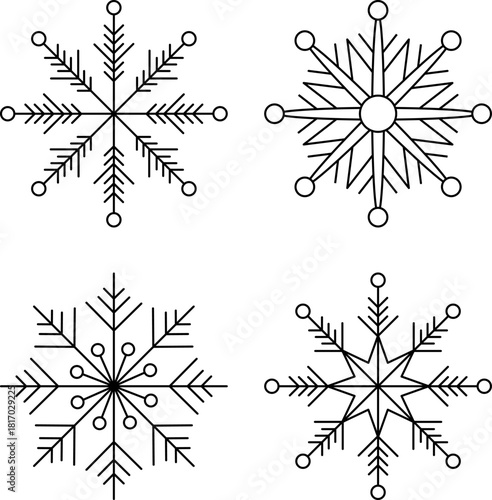 Snowflake Icons Set