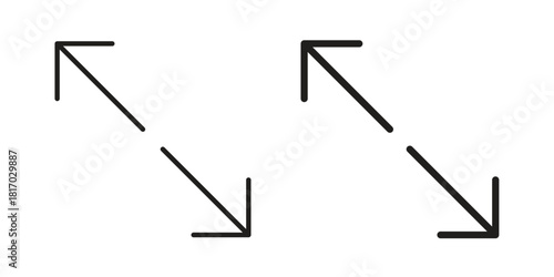 Expand icon for template. Icon vector graphic set