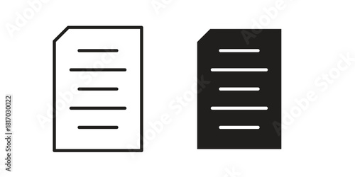 File icon for template. Icon vector graphic set