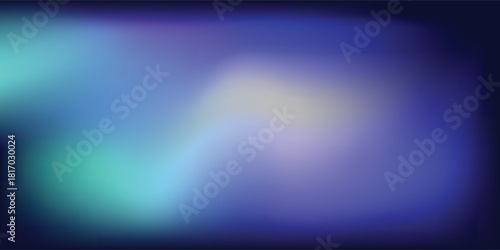 Vector illustration flat. Blue vector gradient mesh with soft acrylic transitions