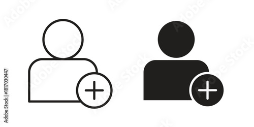 Following icon for template. Icon vector graphic set