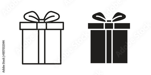 Gift icon for template. Icon vector graphic set