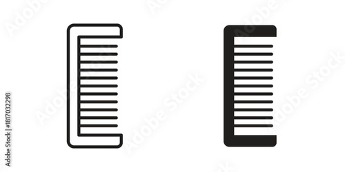 Hair brush icon for template. Icon vector graphic set