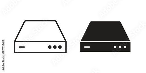 Hard Disk icon for template. Icon vector graphic set