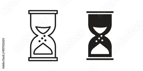 Hourglass icon for template. Icon vector graphic set