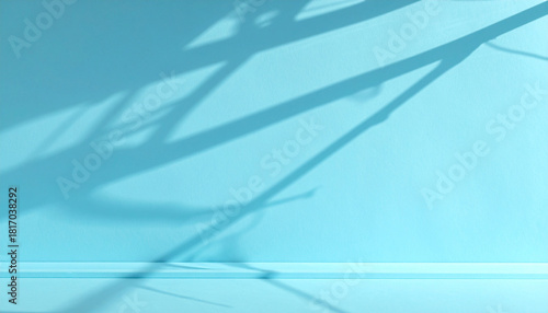 Botanical Shadows On Teal