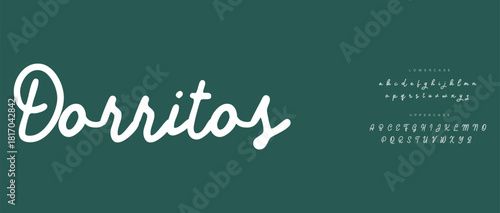 Manual signature for documents on white background. Hand drawn Calligraphy lettering Vector illustration