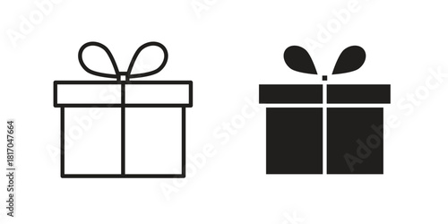 Gifts icon pictogram in trendy outline style. icon, sign or symbol.