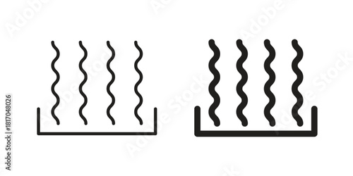Heat icon pictogram in trendy outline style. icon, sign or symbol.