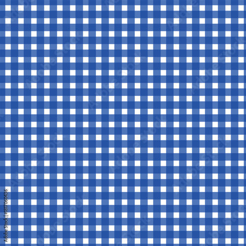 Coastal Hydrangea Pattern Collection Blue Florals Stripes Gingham Seamless Vector Set