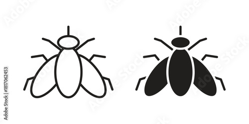 Fly insect icon for your website design, logo, app, UI. EPS10