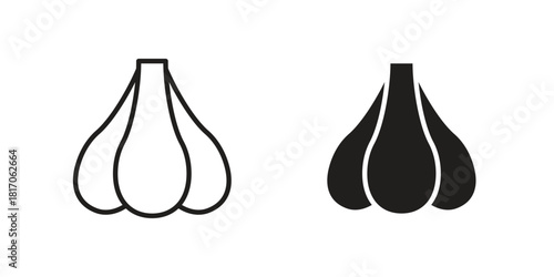 Garlic icon for your website design, logo, app, UI. EPS10