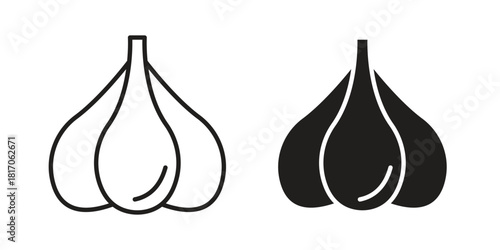 Garlic icon for your website design, logo, app, UI. EPS10