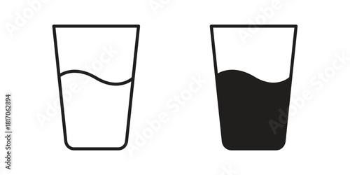 Half Glass icon for your website design, logo, app, UI. EPS10