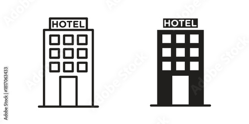 hotel icon for your website design, logo, app, UI. EPS10