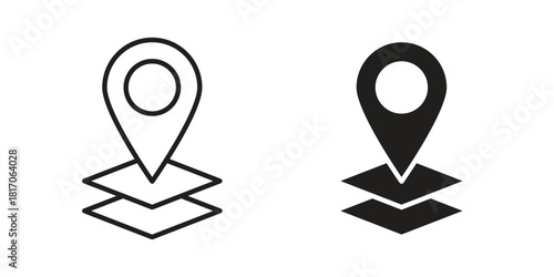 Land layer location icon for your website design, logo, app, UI. EPS10