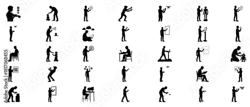 Silhouette of a single dandelion seed head transparency