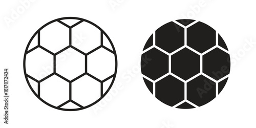 Football icon in filled, thin line, stroke style for website and apps