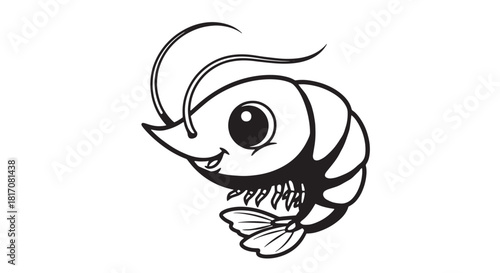 Stylized cartoon aquatic creature logo featuring a quirky fish character.