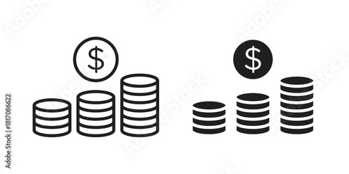 Earning icon designs collection for mobile, ui, web.