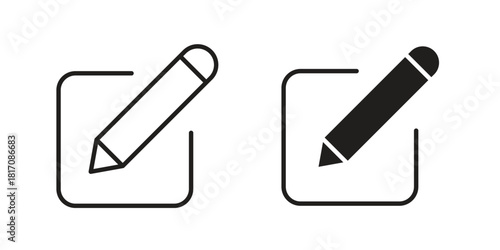 Edit icon designs collection for mobile, ui, web.