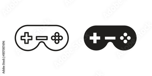 Gamepad icon designs collection for mobile, ui, web.