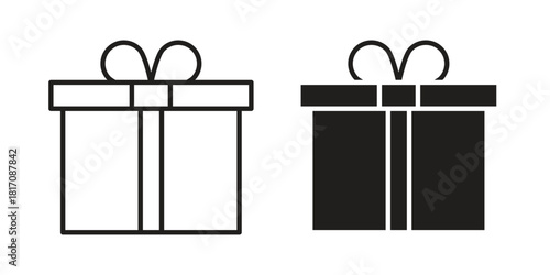Gifts icon designs collection for mobile, ui, web.