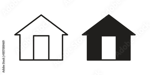 House icon designs collection for mobile, ui, web.