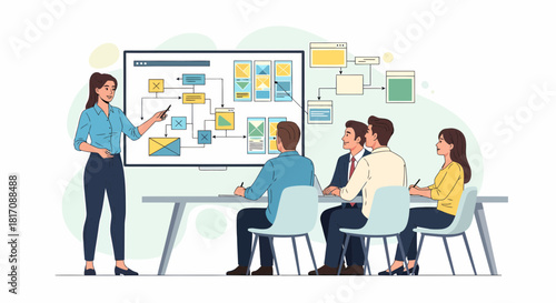 Successful Team Meeting Presentation For Business Strategy Discussion