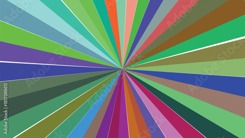 Vibrant Sunburst Pattern with Diverse Color Spectrum