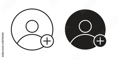 Follower icon symbol. Vector EPS 10. line and glyph icon