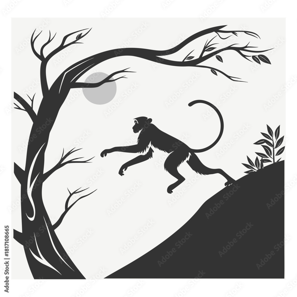 Naklejka premium silhouette of a dragon