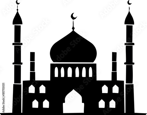 taj mahal vector illustration