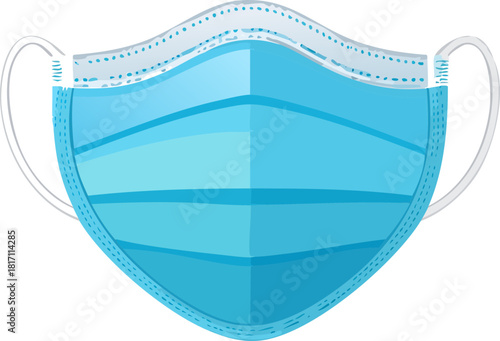 yeşil izole edilmiş maske