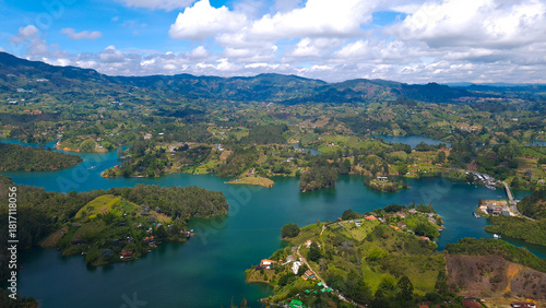 Scenic view of Guatape in Colombia