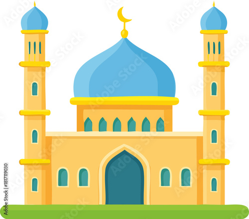 taj mahal vector illustration