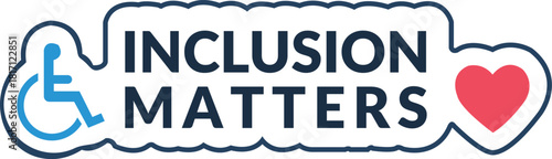 Disability Inclusion Logo Graphic Design Symbol for Accessibility, Equality, and Disability Rights Advocacy