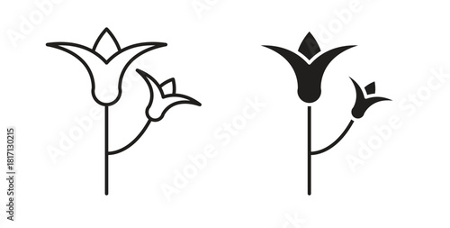 Freesia icon isolated vector Illustration. Vector pictogram for web and app