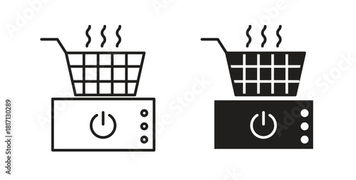 Fryer icon isolated vector Illustration. Vector pictogram for web and app
