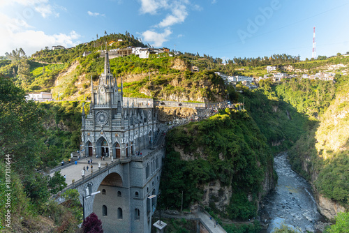 views of las lajas sanctuary, colombia